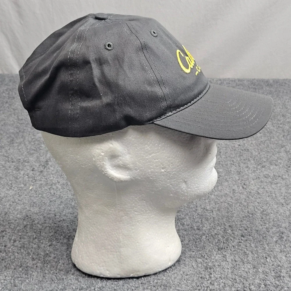 Cabelas Hat Men Gray Club Embroidered Adjustable‎ Strap Outdoors Hunting Fishing